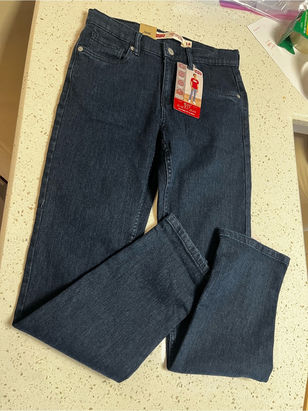 Levi's Dark Blue Denim Jeans with Red Tab